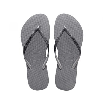 Havaianas Flip Flops Slim Sparkle, Grå 39/40