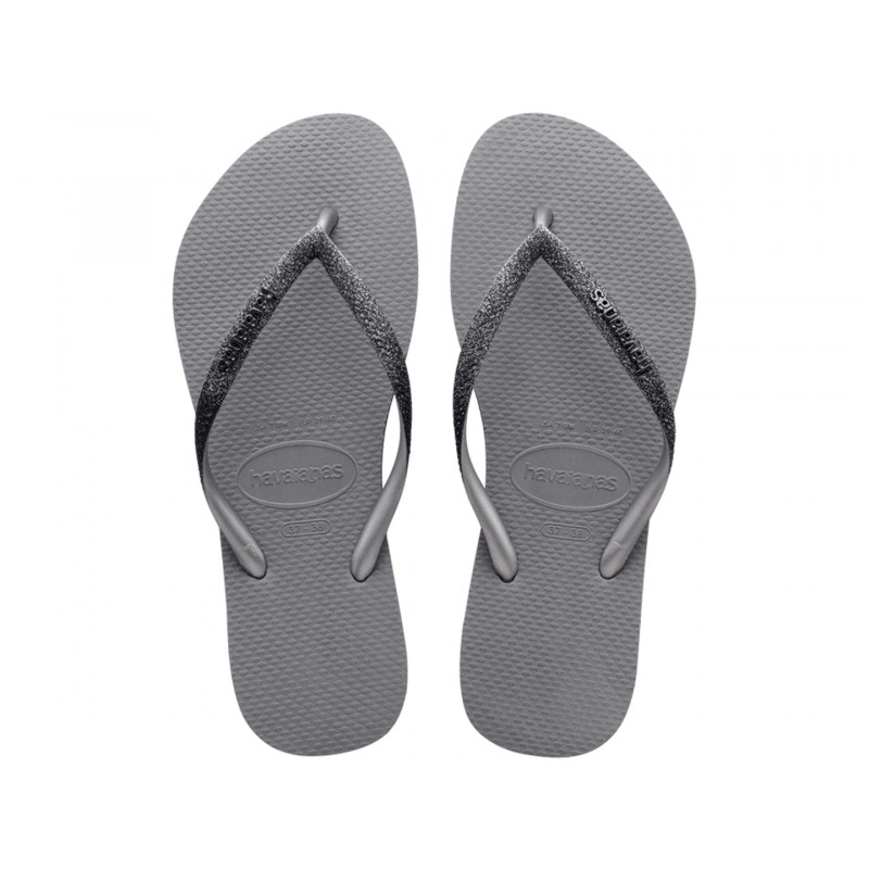 Havaianas Flip Flops Slim Sparkle, Grå 41/42