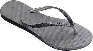 Havaianas Flip Flops Slim Sparkle, Grå 41/42