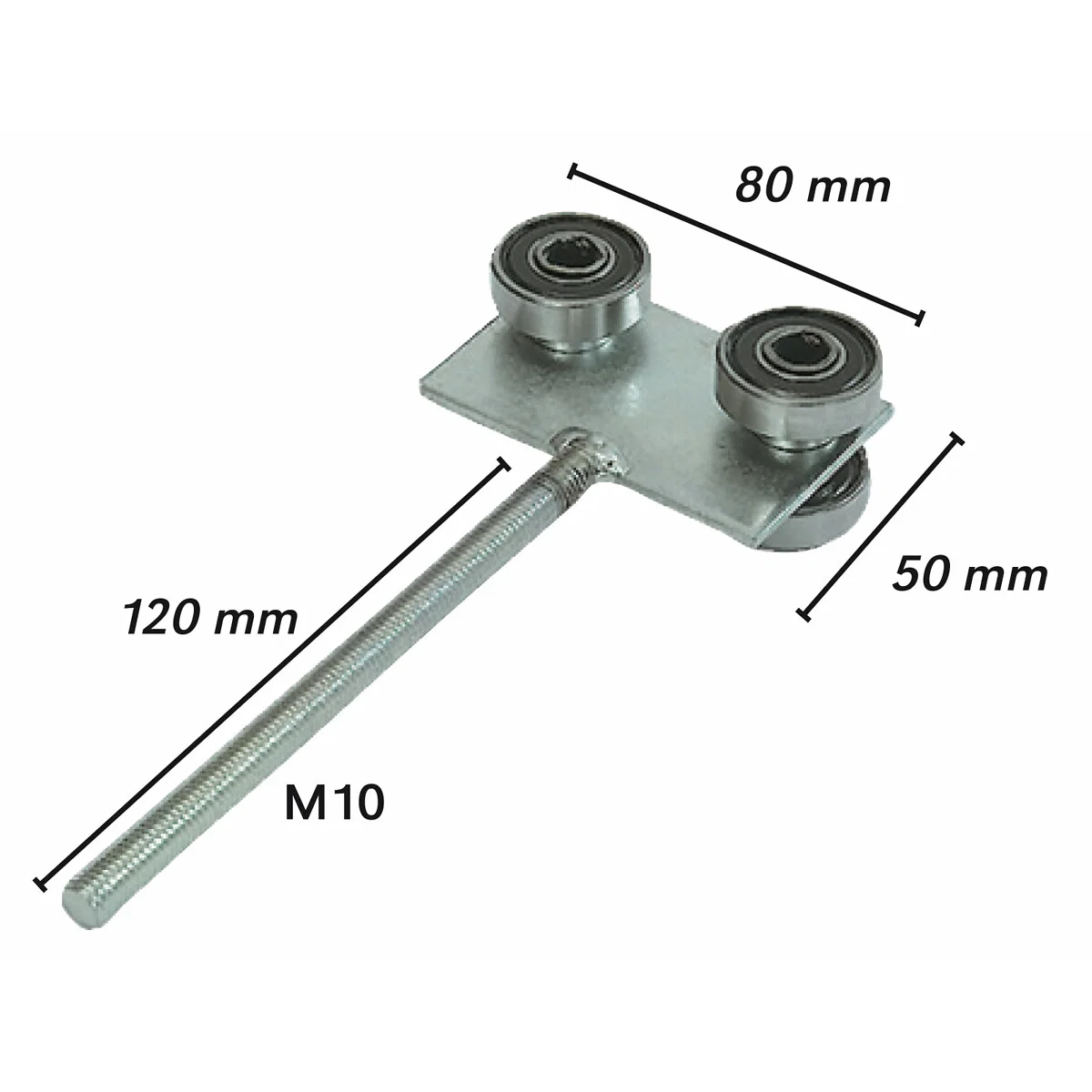 SKJUTDÖRRSRULLE TILL 41X41MM SKENA - 2