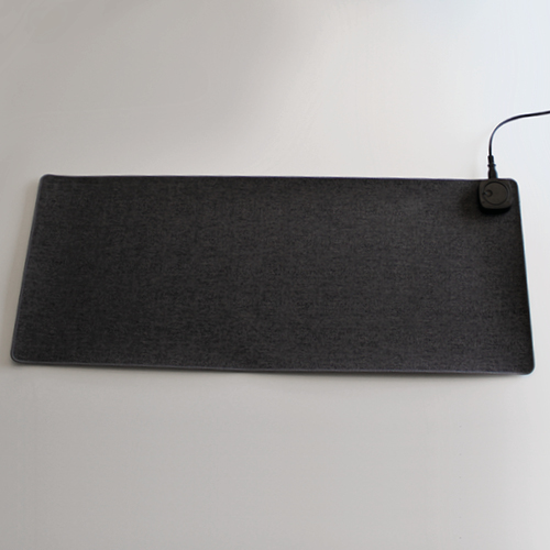 Wide heated desktop background with dark gray textile surface without things on or next to it