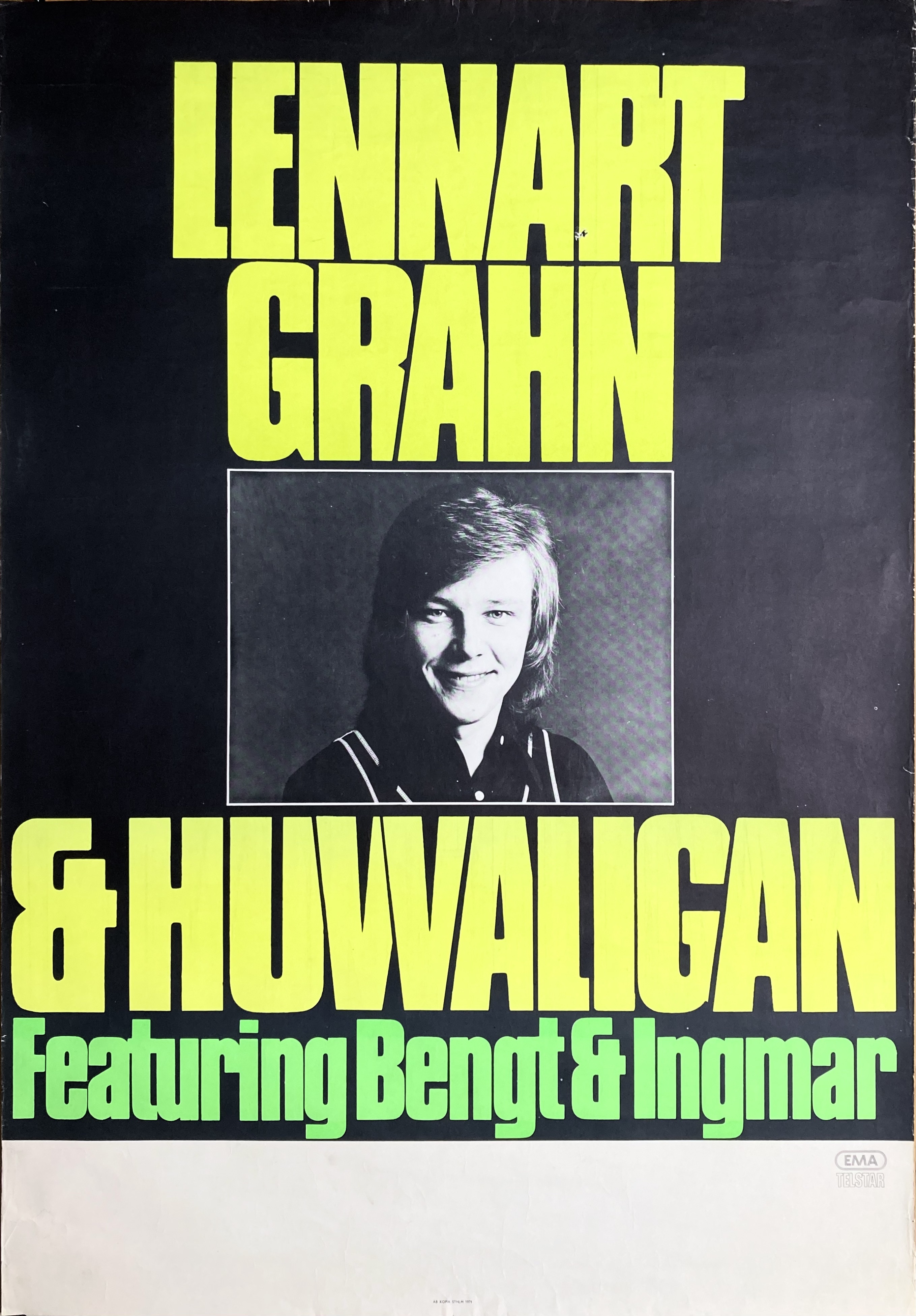 LENNART GRAHN - Svensk Turnéaffisch (1971) 