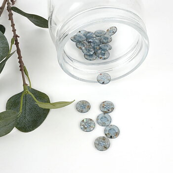 BUTTON 15 MM - BLUE