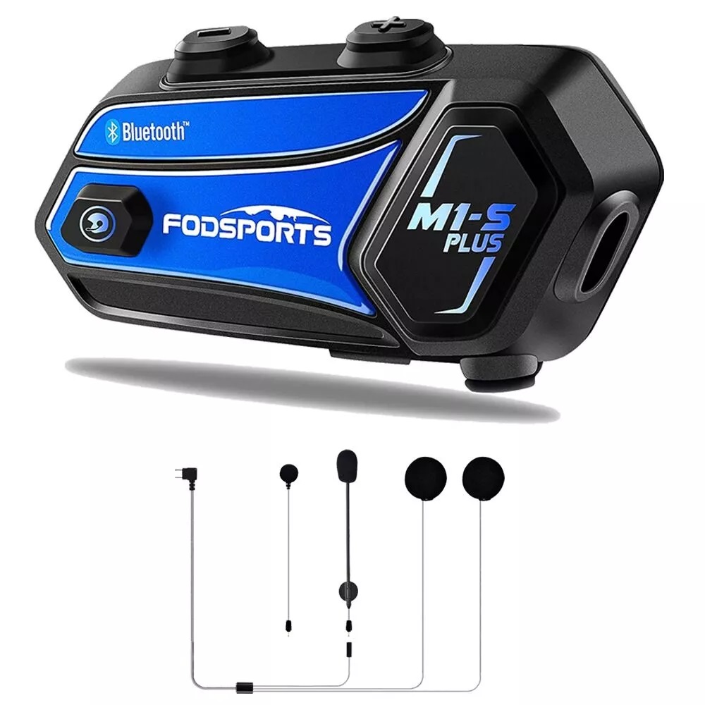 Fodsports M1-S Pro Hjelm Bluetooth Intercom | 2-pakke | Blue/Pink - 9