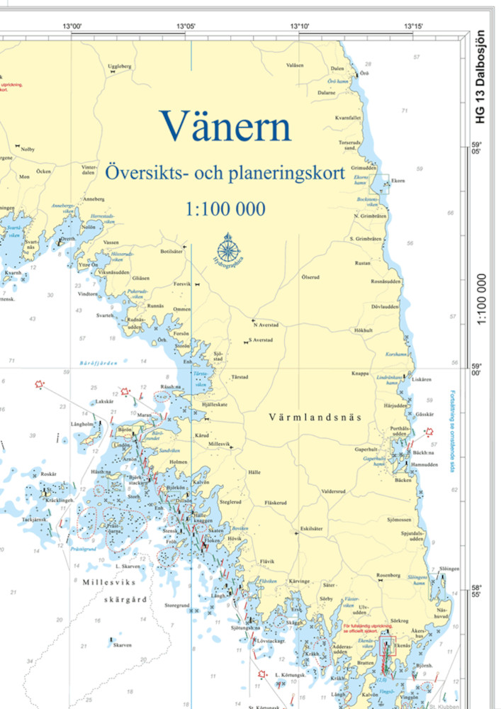 Übersichtskarte Vänern