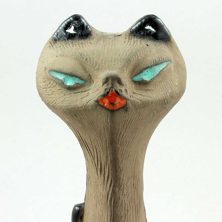Ester Wallin (1969) Stylistic Sitting Cat 20 cm (2)