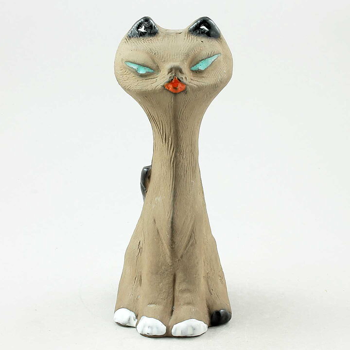 Ester Wallin (1969) Stylistic Sitting Cat 20 cm (2)