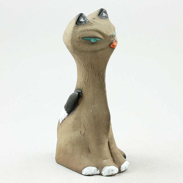 Ester Wallin (1969) Stylistic Sitting Cat 20 cm (2)