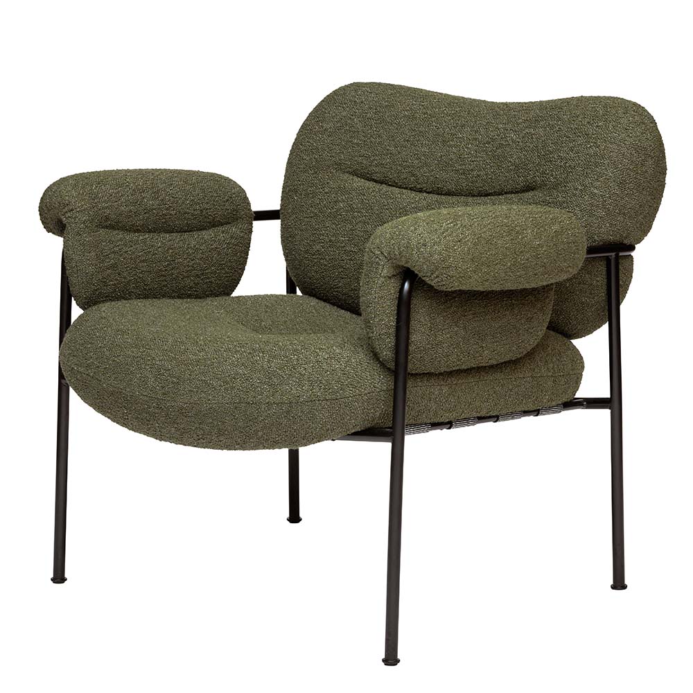 Bollo Lounge chair Fabric Quickship Fogia Vision of Home.se