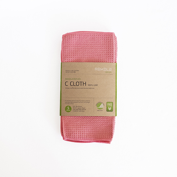 Rekola Svanenmärkt Microfiberduk C CLOTH, Röd  - 2