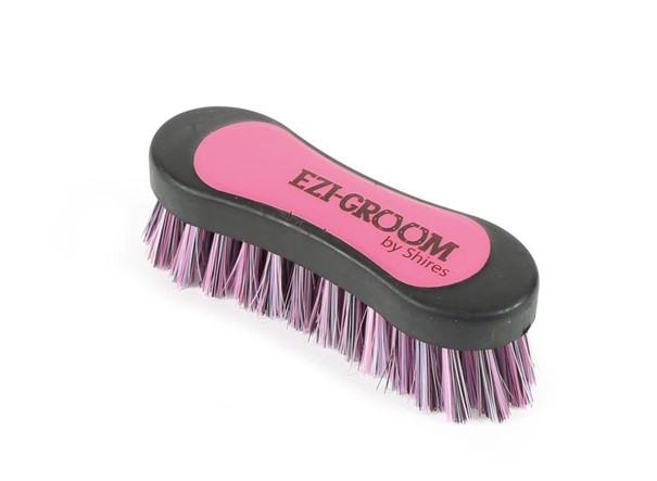 Shires EZI-GROOM Hovborste - Bright Pink