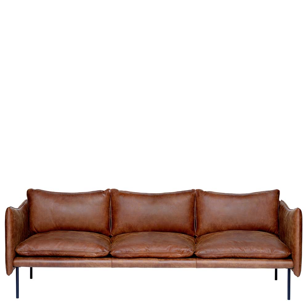 Tiki Sofa 3-seater 236 cm (Vintage Rangers Leather) - Quickship - Fogia