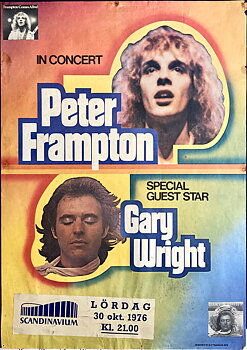 PETER FRAMPTON - Göteborg 30 Okt Konsertaffisch (1976)