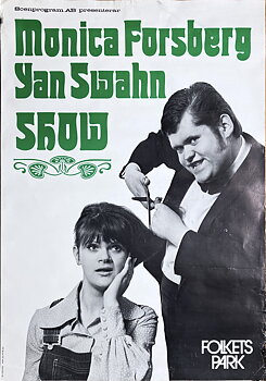 MONICA FORSBERG - Svensk / Skandinavisk Turnéaffisch (1960-tal) 