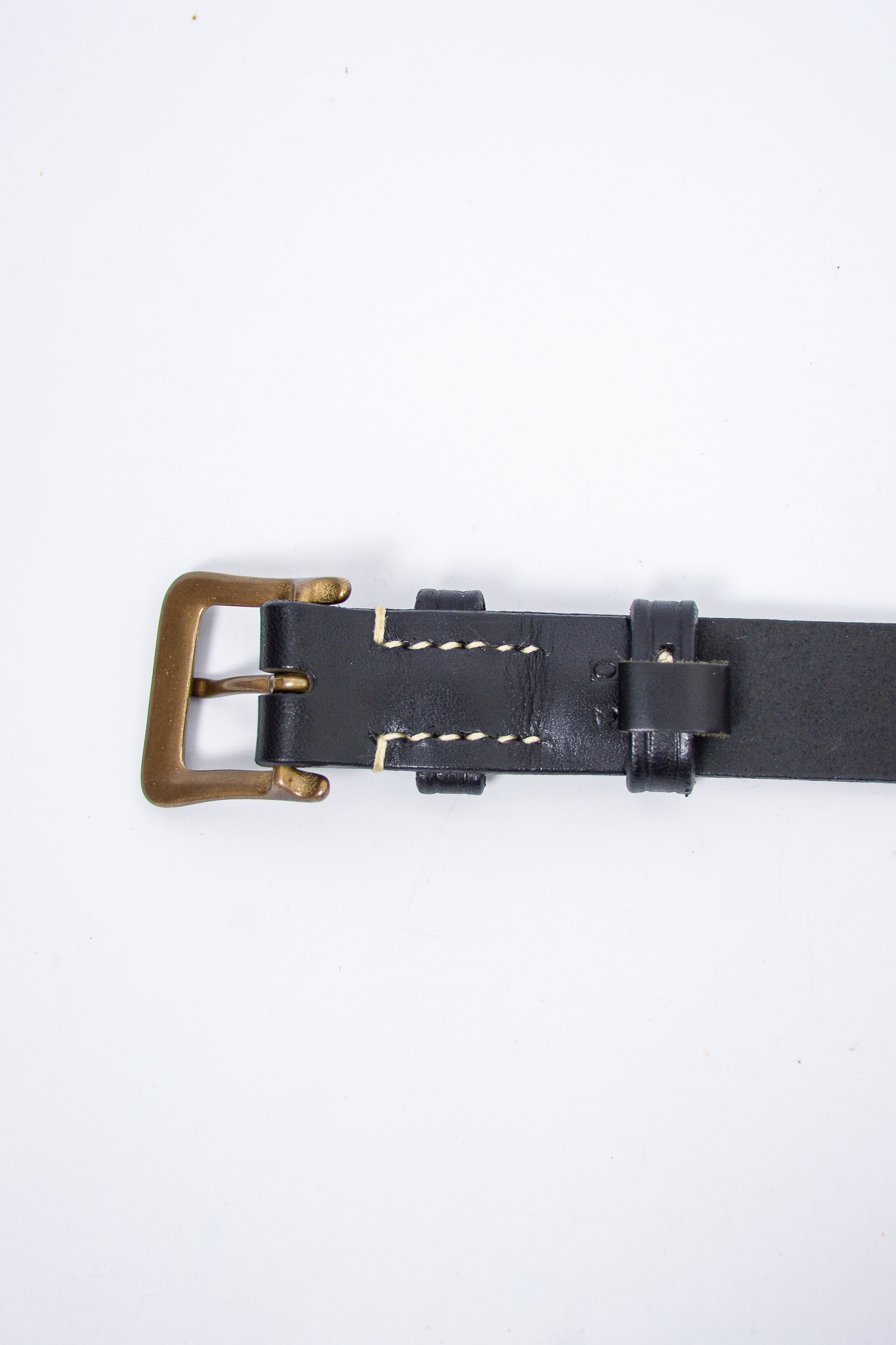 Warehouse & CO - 6041 Leather Slim Belt Black - 3