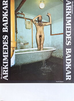 ARKIMEDES BADKAR - Svensk / Skandinavisk Turnéaffisch (1970-tal) 
