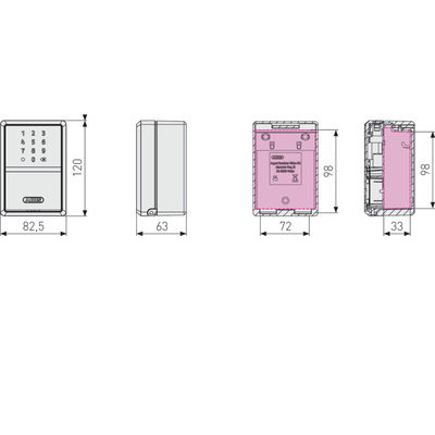 Nyckelbox 787 Smart Bluetooth kod APP - 3