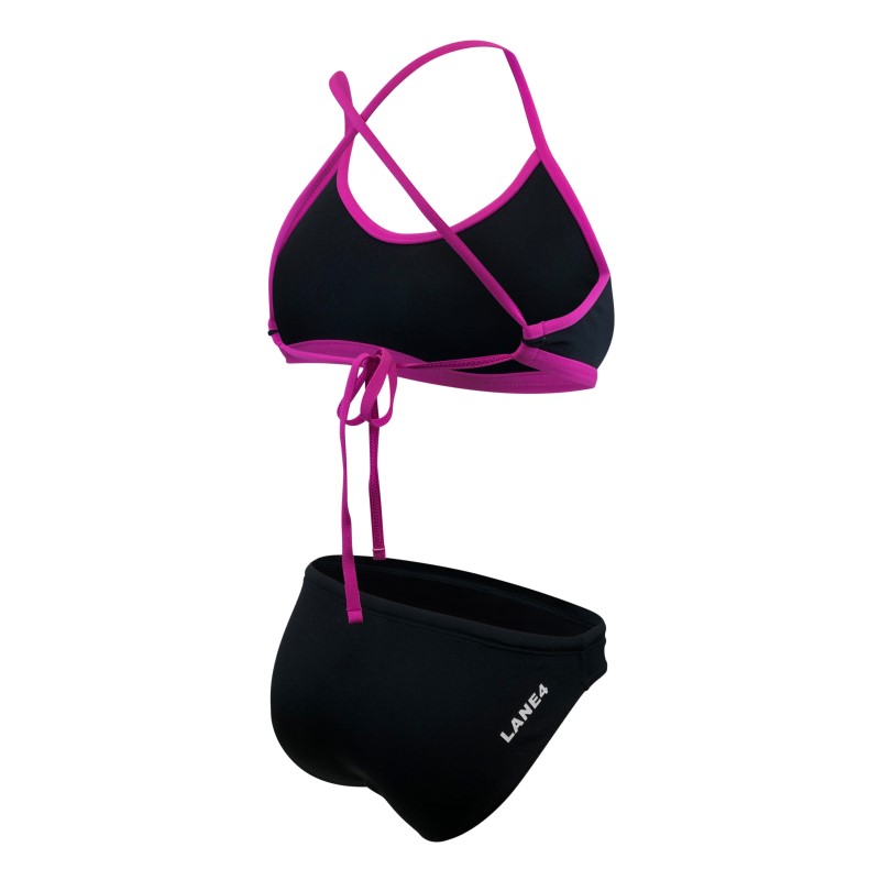 Neues Design! Stilvoller und klassischer Badebikini mit Rückenschnürung.