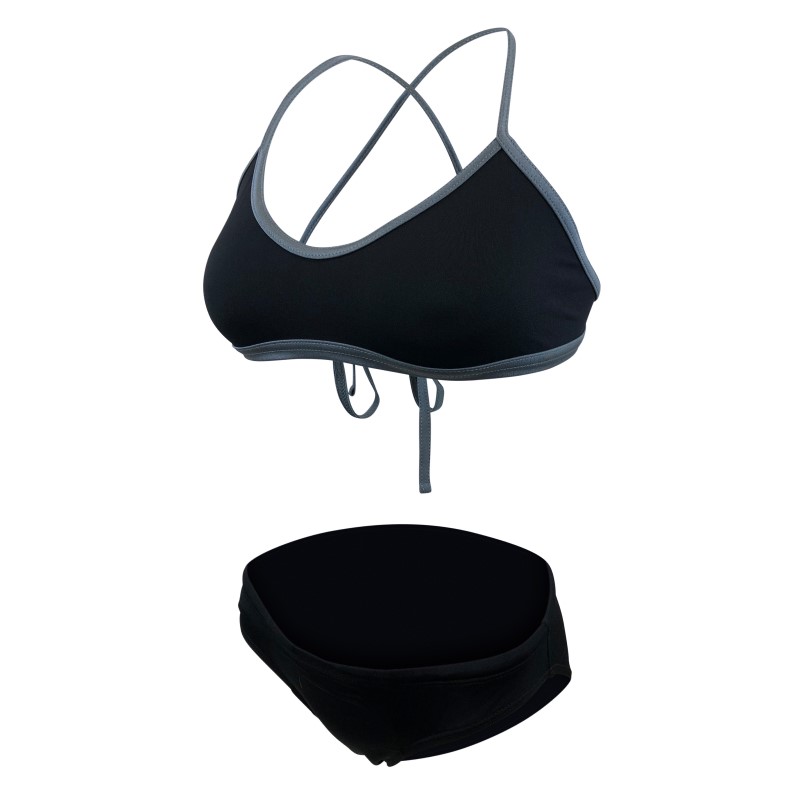 Neues Design! Stylischer und klassischer Badebikini mit Rückenband