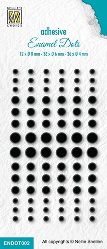 Enamel dots Black