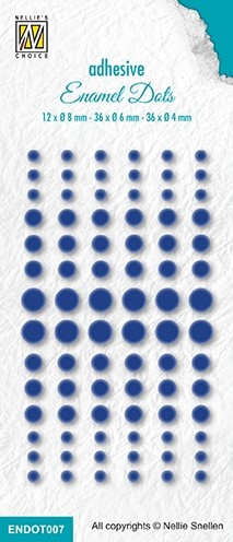 Enamel dots Blue