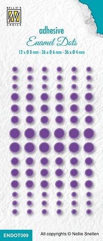Enamel dots Purple