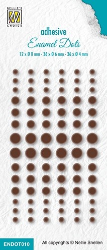 Enamel dots Brown
