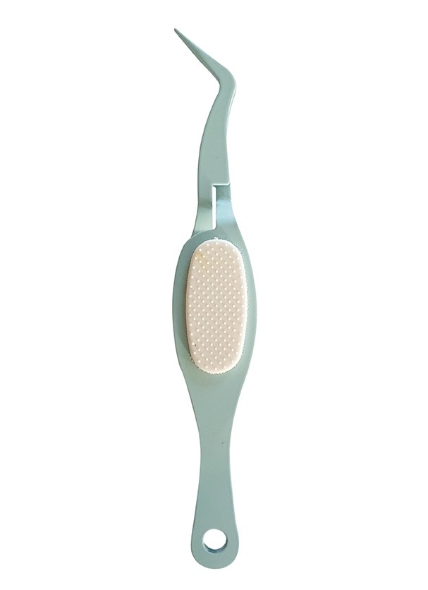 Tweezer metallic light blue white gripper