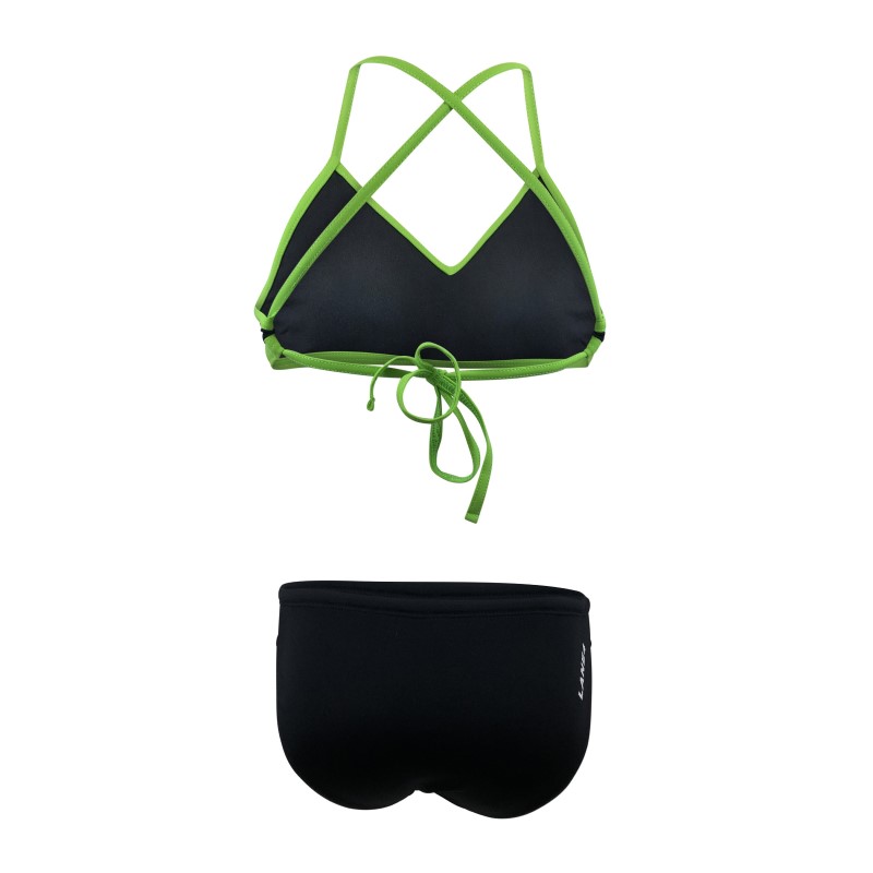 New design! Stylish and classic 2-piece bikini with tie-back!