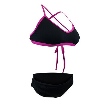 Neues Design! Stilvoller und klassischer Badebikini mit Rückenschnürung