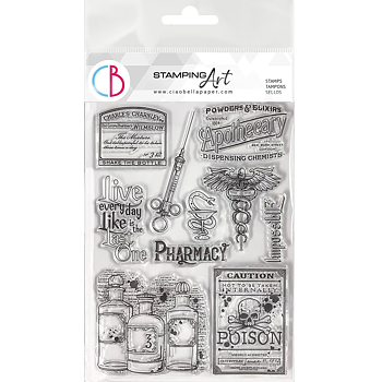 Ciao Bella - Jekyll`s Laboratory - Clearstamps set 6x8"