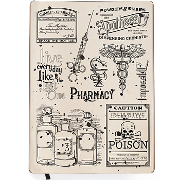 Ciao Bella - Jekyll`s Laboratory - Clearstamps set 6x8"