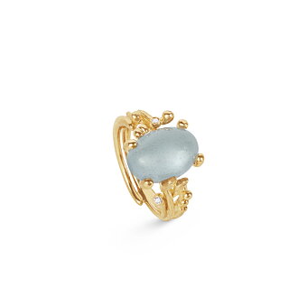 BoHo Ring Lille 18k med akvamarin
