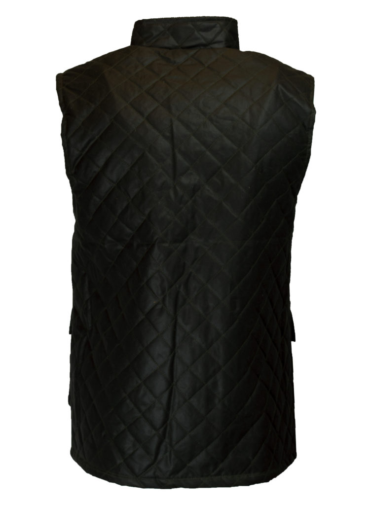 NYHET Quiltad väst i vaxad bomull  - 100% Waxed Cotton Quiltet Waistcoat - 6
