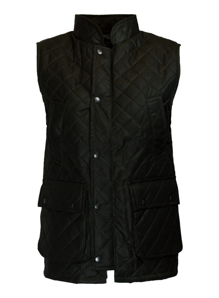 NYHET Quiltad väst i vaxad bomull  - 100% Waxed Cotton Quiltet Waistcoat - 3