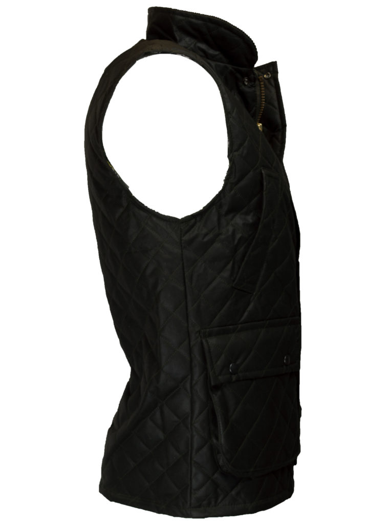 NYHET Quiltad väst i vaxad bomull  - 100% Waxed Cotton Quiltet Waistcoat - 5