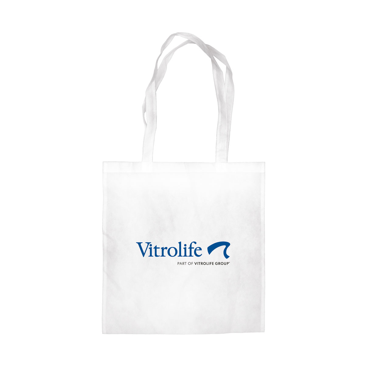 Non-woven convention tote bag, white
