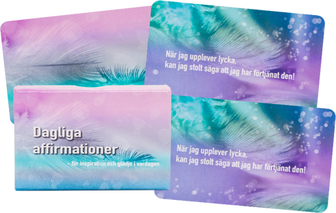 Dagliga affirmationer för inspiration och glädje i vardagen - Kort