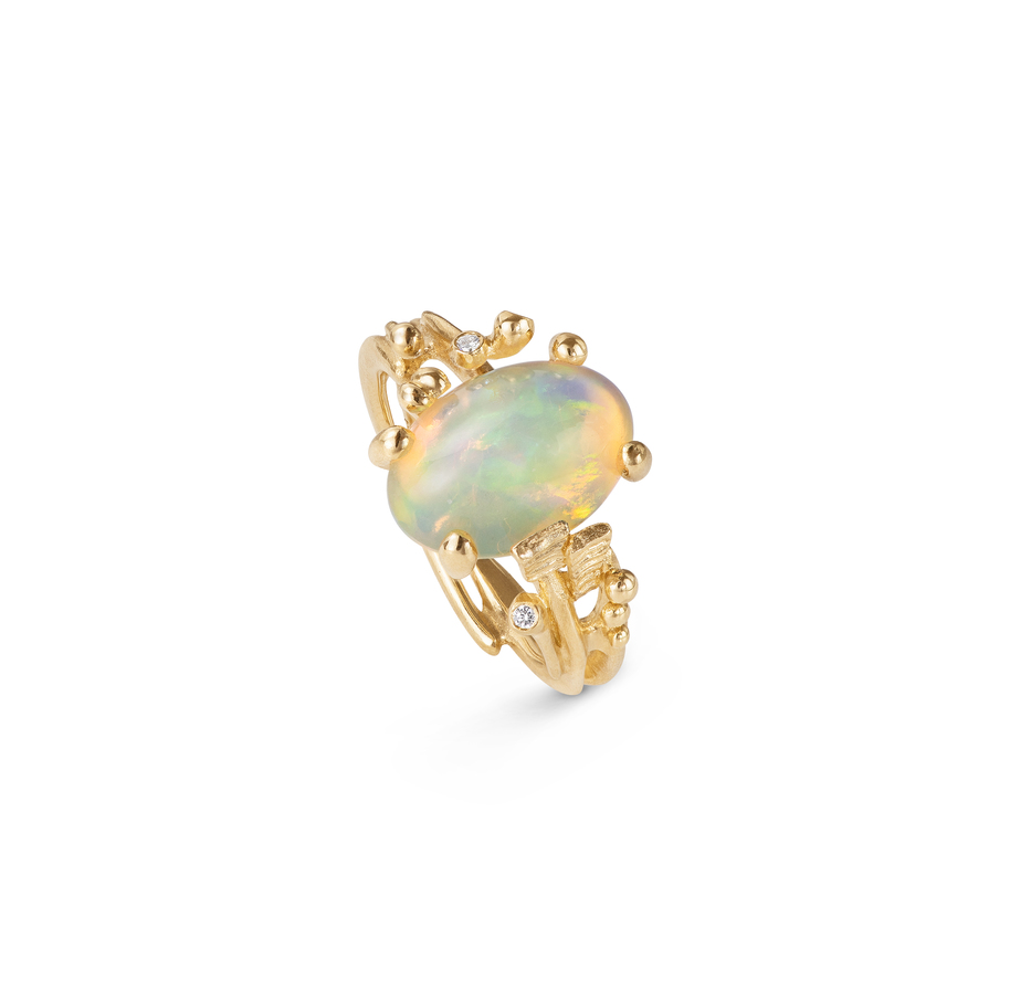 BoHo Ring Small 18k med Opal