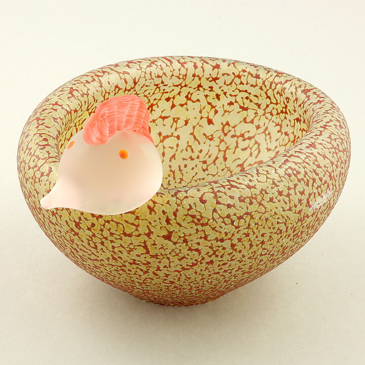 ウルリカ・ヒードマン・ヴァリーン Cocooシリーズ　鳥の器  21cm  2001年