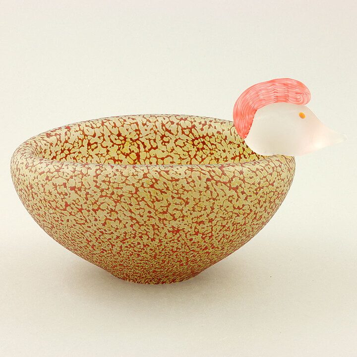 Ulrica Hydman Vallien (Cocoo 2001) Joyous Bird Bowl 21 cm