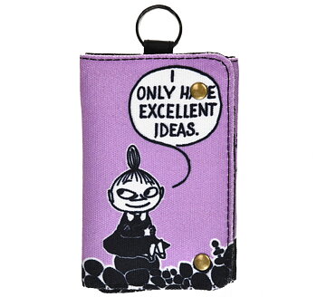 Little My Idea Canvas Wallet - Purple