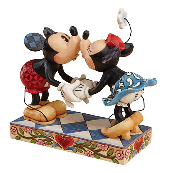 Jim Shore Figurin - Smooch For My Sweetie  - Mickey & Minnie
