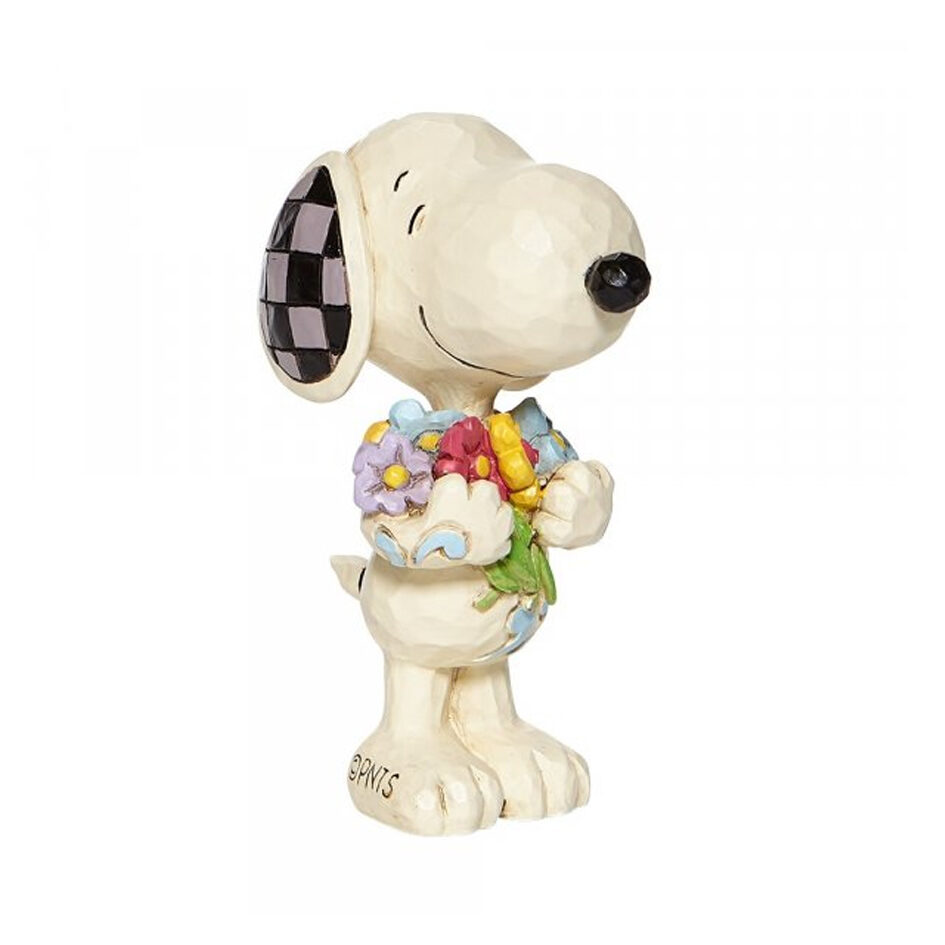 Jim Shore Figurin - Snoopy With Flowers