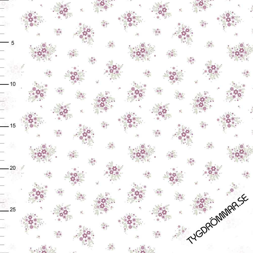 MINI FLOWERS RIBBAD - PLUM - 4