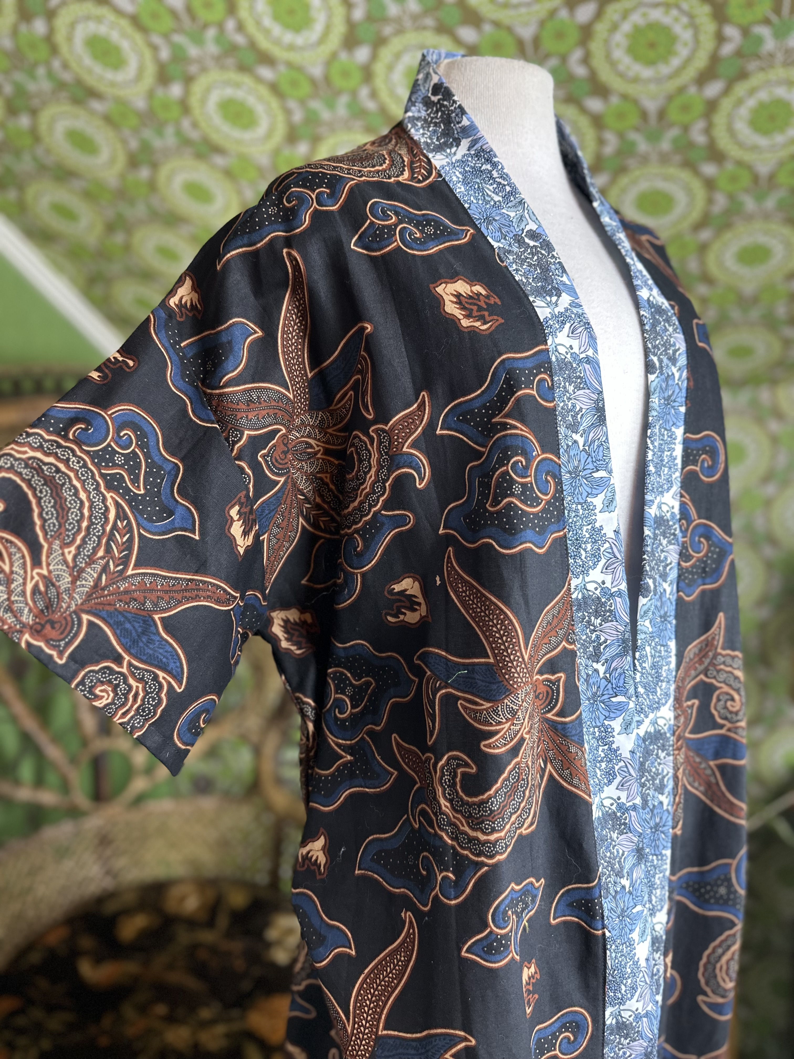 kimono Blue flower  - 3