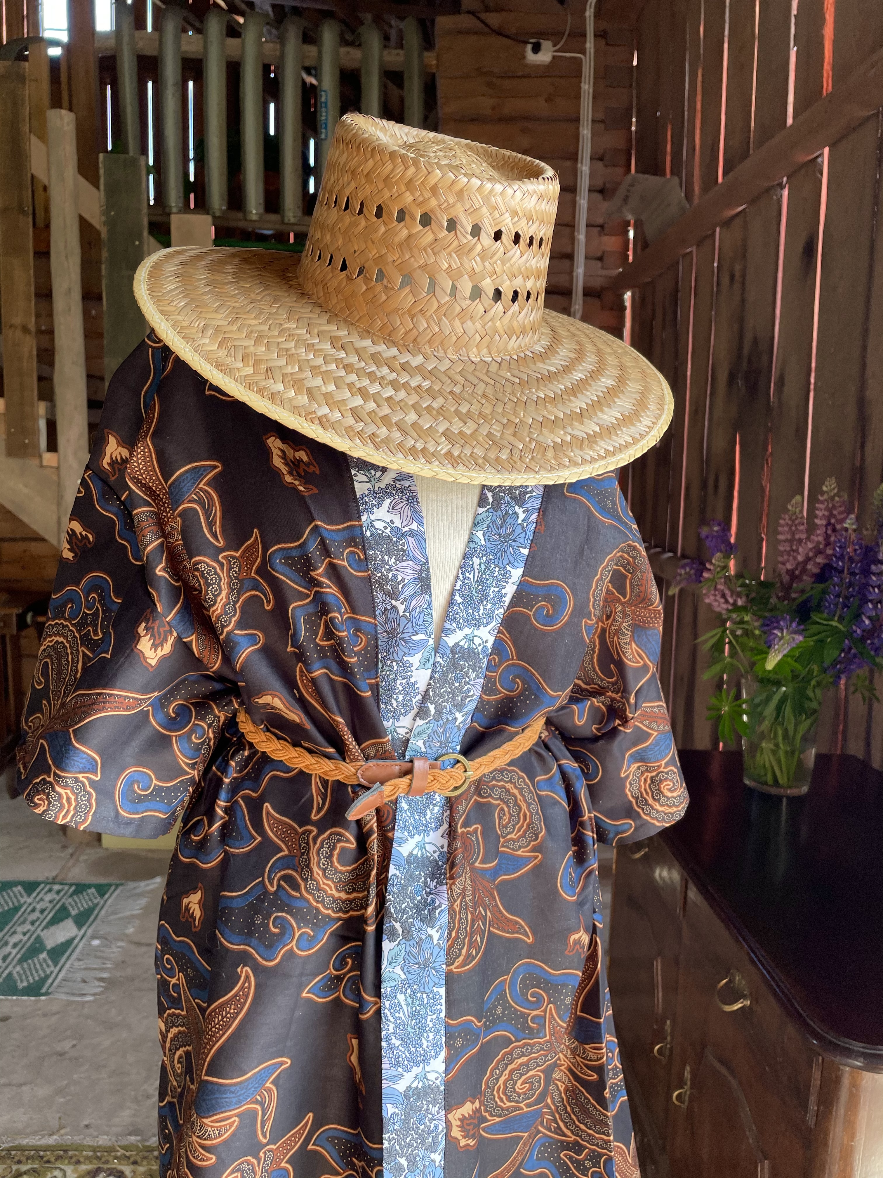 kimono Blue flower  - 6