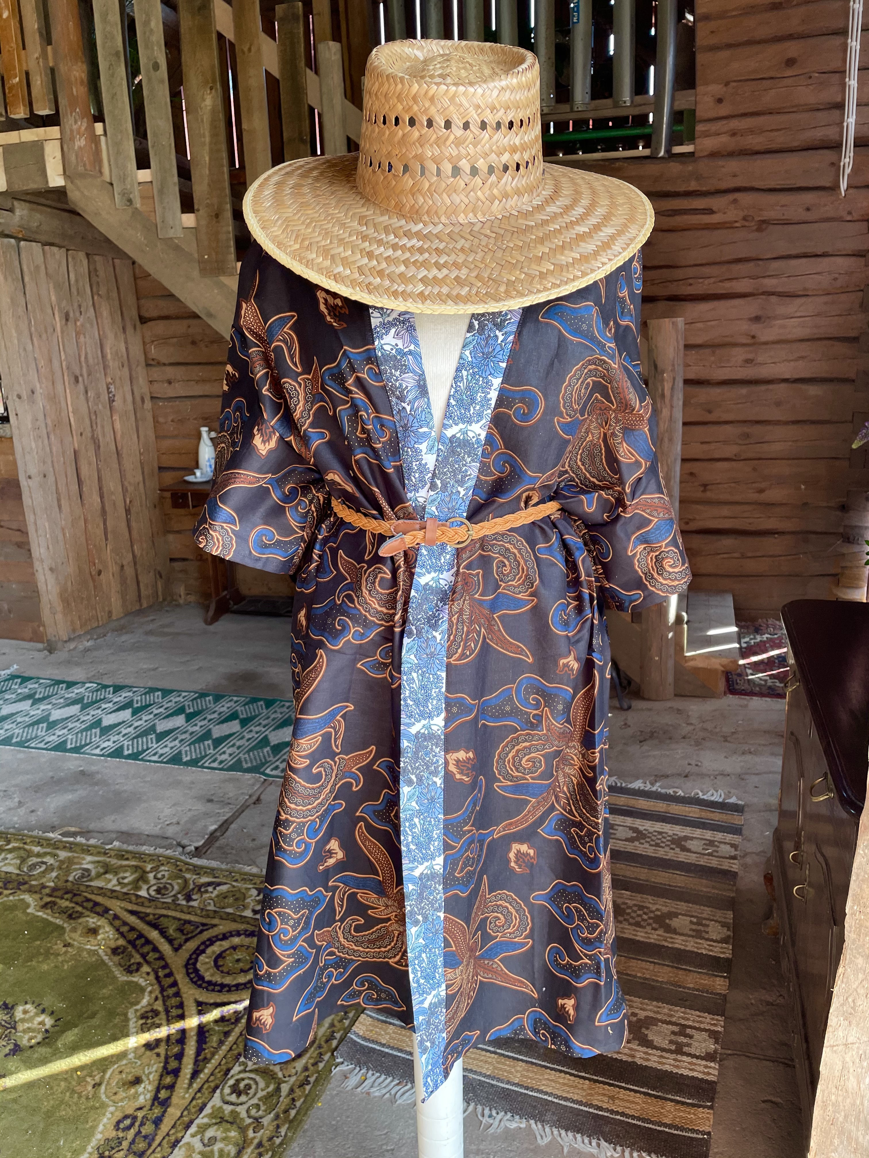 kimono Blue flower  - 4