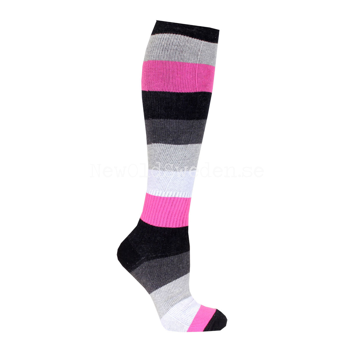 Stödstrumpa Svart/Rosa/Grå/Vit 36-40