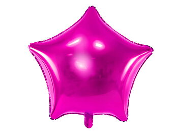 Folieballong | 45 cm | Mörkrosa  | Stjärna